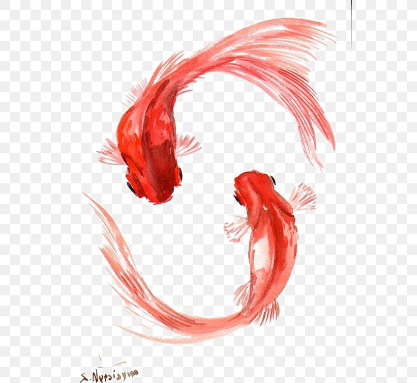 Koi Goldfish Painting World Without Fish, PNG, 564x752px, Koi, Art, Art Museum, Canvas, Carp Download Free