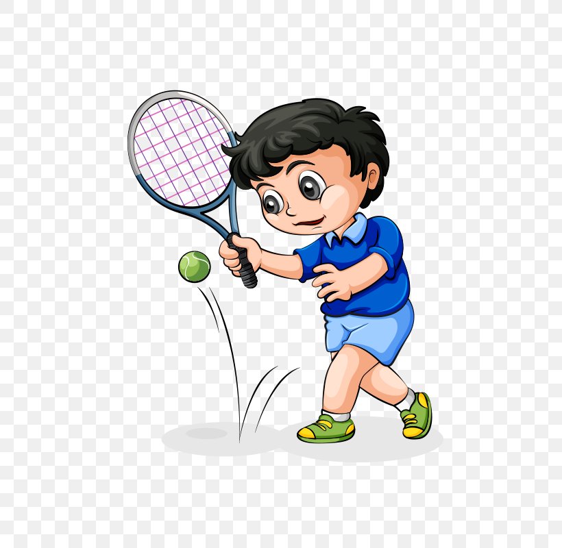 Tennis Cartoon Illustration, PNG, 800x800px, Tennis, Ball, Boy, Cartoon,  Child Download Free