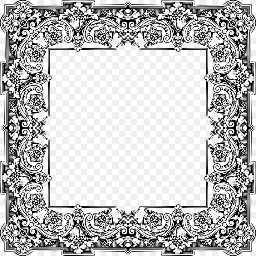 Title Page Picture Frames Coloring Book Ornament, PNG, 2286x2286px, Title Page, Art, Black And White, Book, Book Cover Download Free