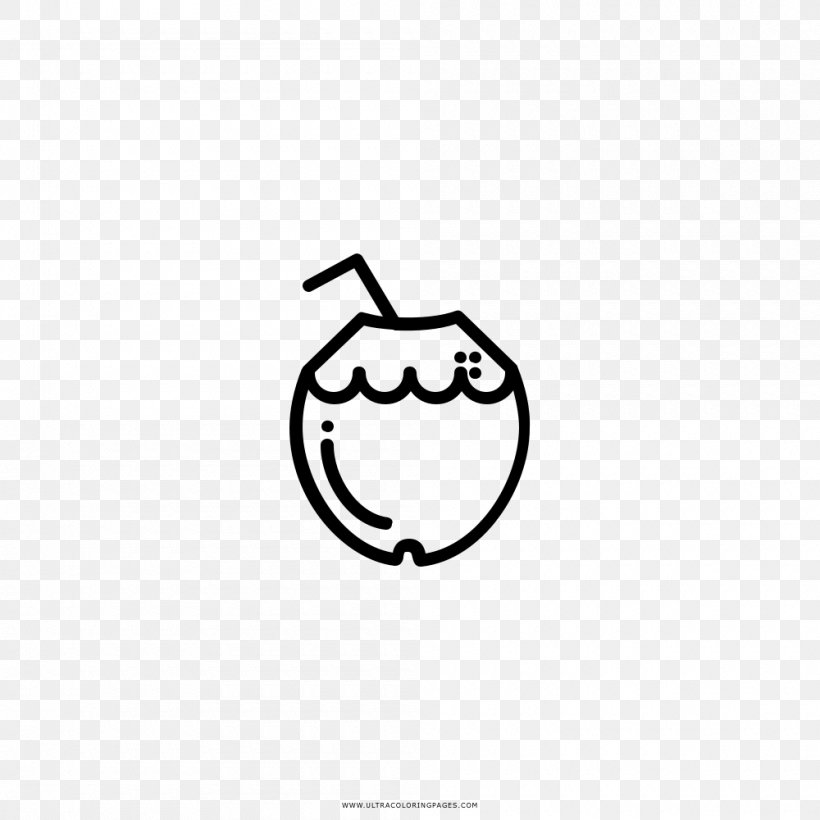 Coloring Book Drawing Coconut Ausmalbild Clip Art, PNG, 1000x1000px, Coloring Book, Area, Ausmalbild, Black, Black And White Download Free