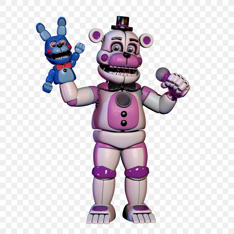 Five Nights At Freddy's: Sister Location Five Nights At Freddy's 4 Five Nights At Freddy's 2 Five Nights At Freddy's 3 FNaF World, PNG, 3000x3000px, Five Nights At Freddy S 2, Animatronics, Drawing, Fictional Character, Figurine Download Free