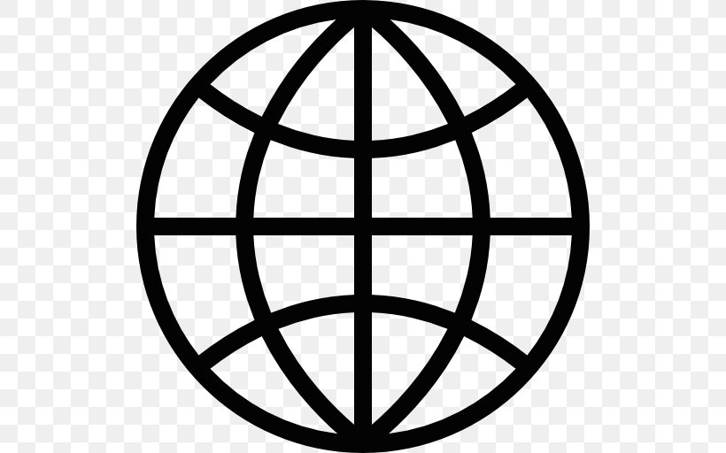 Globe Clip Art Symbol, PNG, 512x512px, Globe, Area, Ball, Black And White, Earth Symbol Download Free