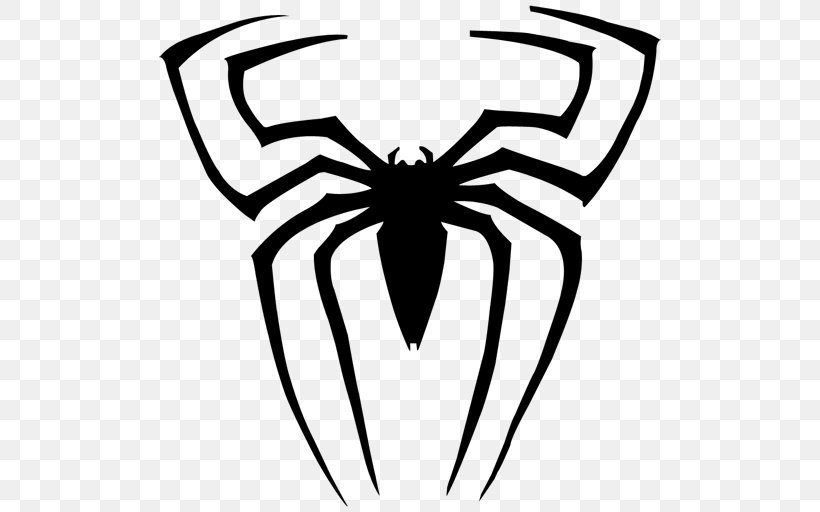 Spider-Man Venom Logo Vector Graphics Image, PNG, 512x512px, Spiderman, Arachnid, Art, Arthropod, Black Download Free