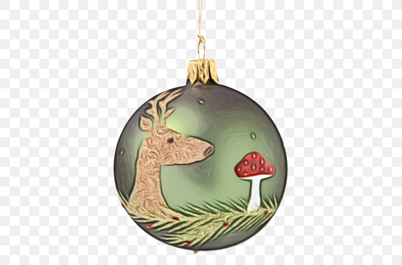 Christmas Ornament, PNG, 540x540px, Watercolor, Christmas Ornament, Deer, Fawn, Giraffe Download Free