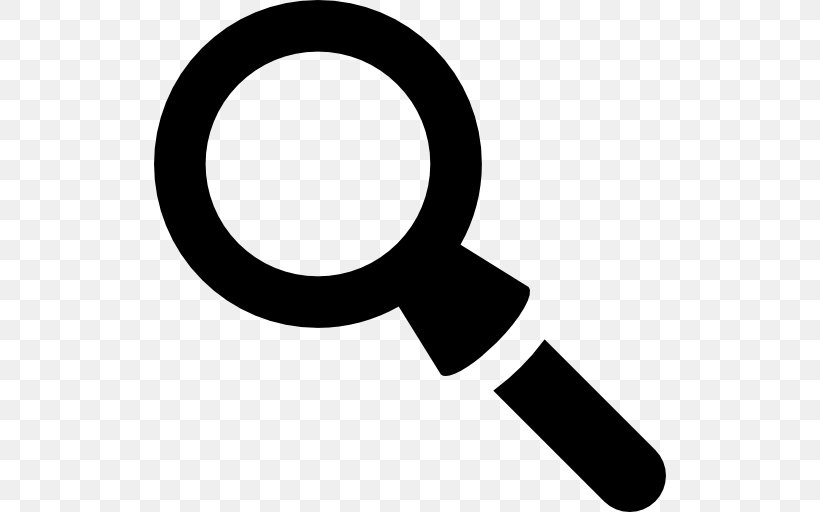 Magnifying Glass, PNG, 512x512px, Magnifying Glass, Black And White, Brand, Drawing, Glass Download Free