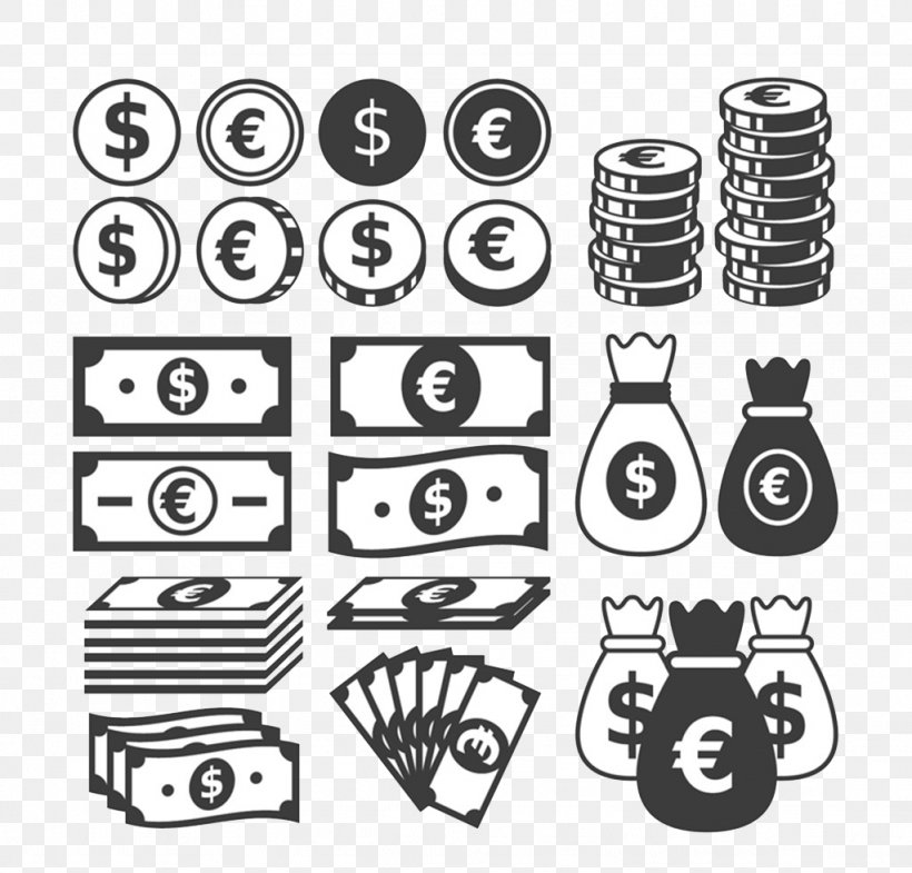 Money Coin Banknote Icon, PNG, 1024x981px, Money, Bank, Banknote, Black And White, Brand Download Free