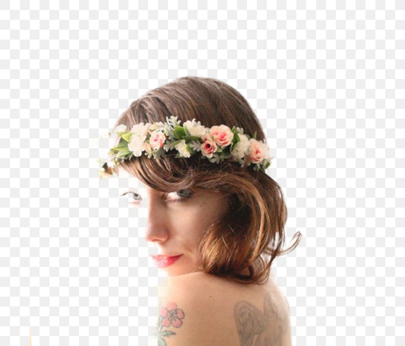 Cut Flowers Floral Design Headpiece Long Hair, PNG, 700x700px, Cut Flowers, Bride, Brown Hair, Crown, Floral Design Download Free