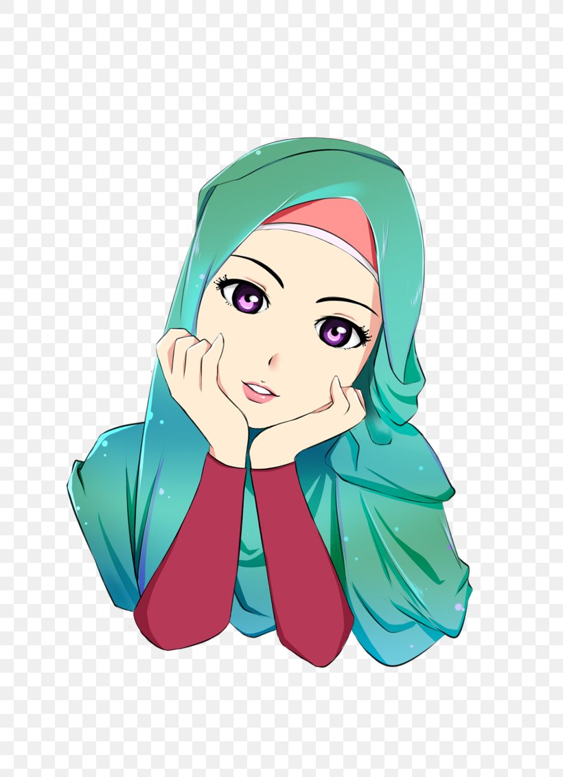 Hijab Cartoon Islam Muslim Drawing, PNG, 800x1132px, Watercolor, Cartoon, Flower, Frame, Heart Download Free