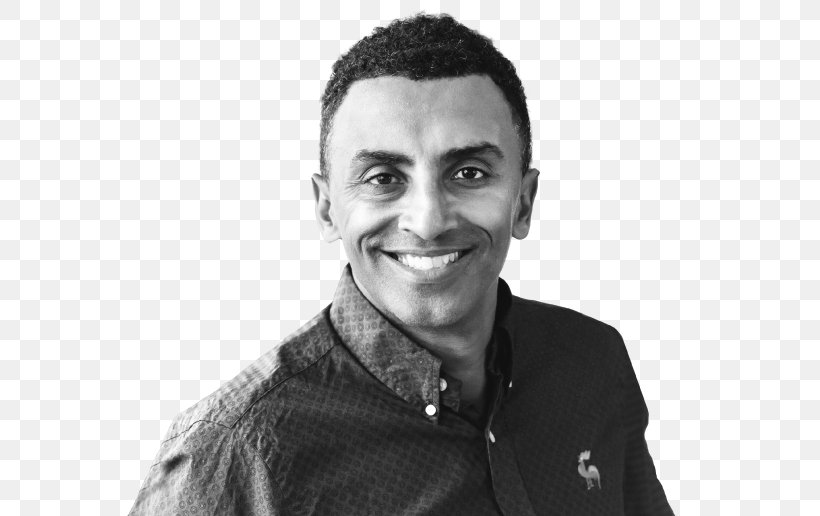 Marcus Samuelsson Ethiopia Restaurant Chef Red Rooster, PNG, 570x516px, Marcus Samuelsson, Black And White, Celebrity Chef, Chef, Chin Download Free