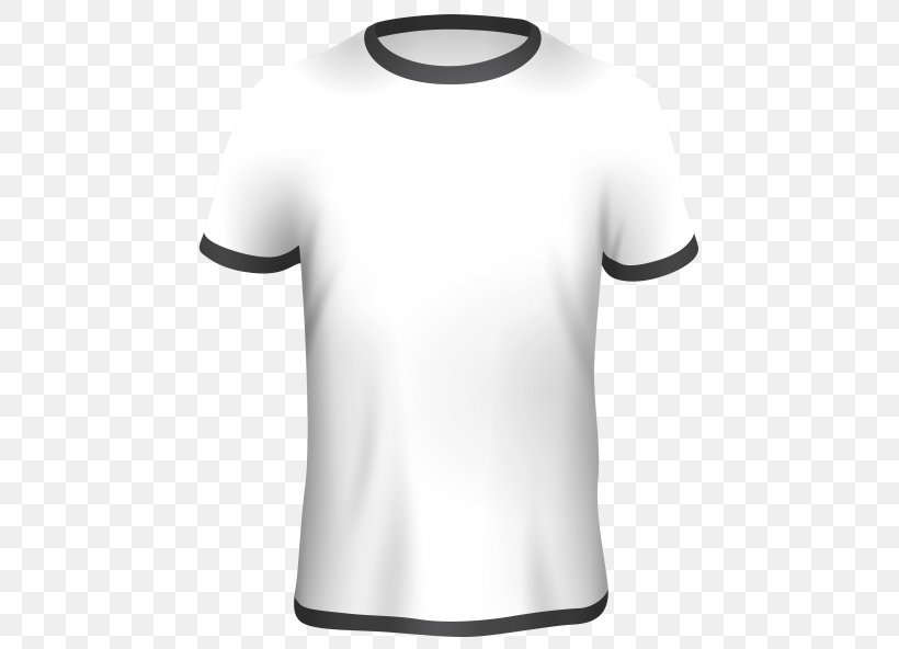T-shirt Shoulder Sleeve Tube Top, PNG, 480x592px, Tshirt, Active Shirt, Black, Clothing, Collar Download Free