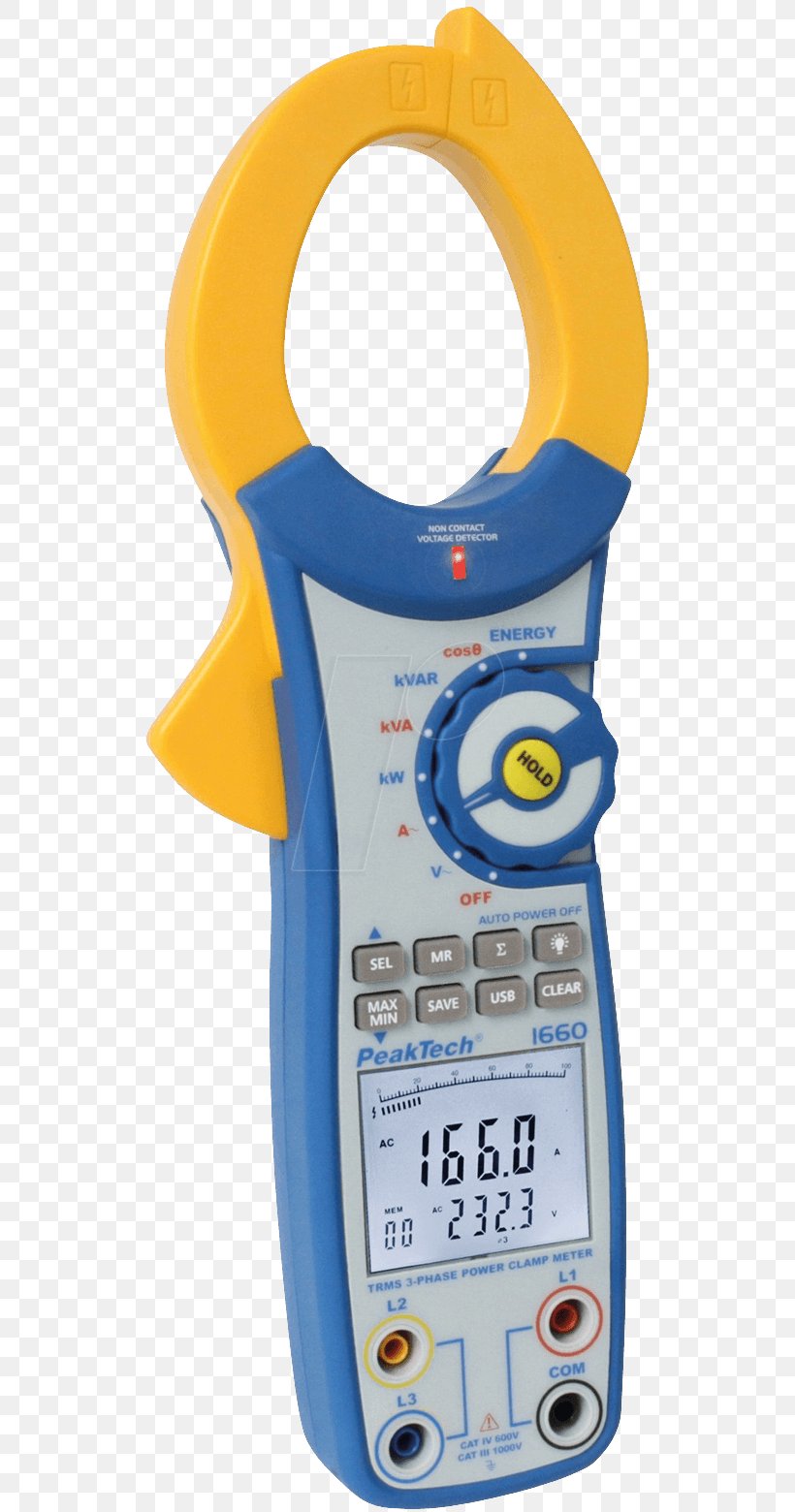Current Clamp Multimeter Three-phase Electric Power Alternating Current, PNG, 549x1560px, Current Clamp, Alternating Current, Direct Current, Electric Current, Electric Energy Consumption Download Free