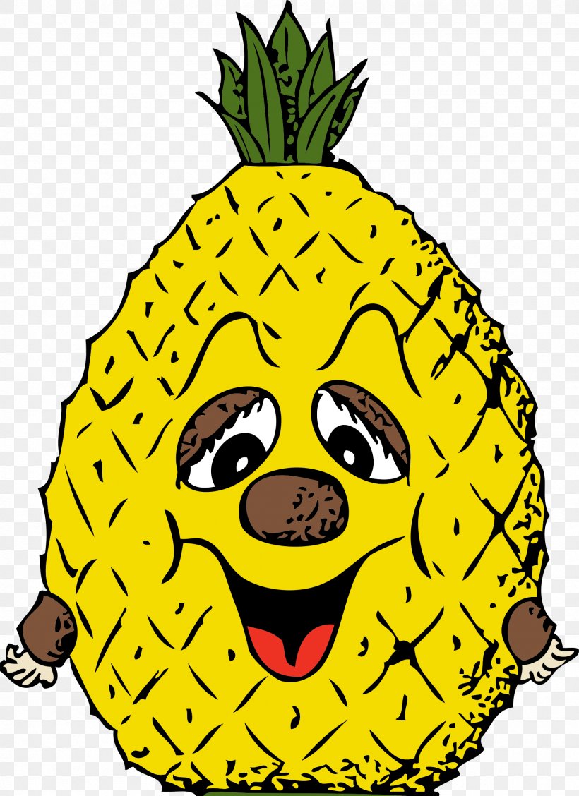 Pineapple Cartoon Fruit Clip Art, PNG, 1744x2400px, Pineapple, Ananas, Boluo Fan, Bromeliaceae, Cartoon Download Free