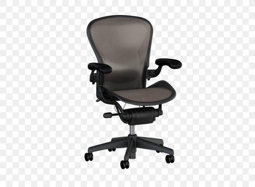Aeron Chair Herman Miller Office & Desk Chairs Furniture, PNG, 800x600px, Aeron Chair, Armrest, Bill Stumpf, Black, Caster Download Free