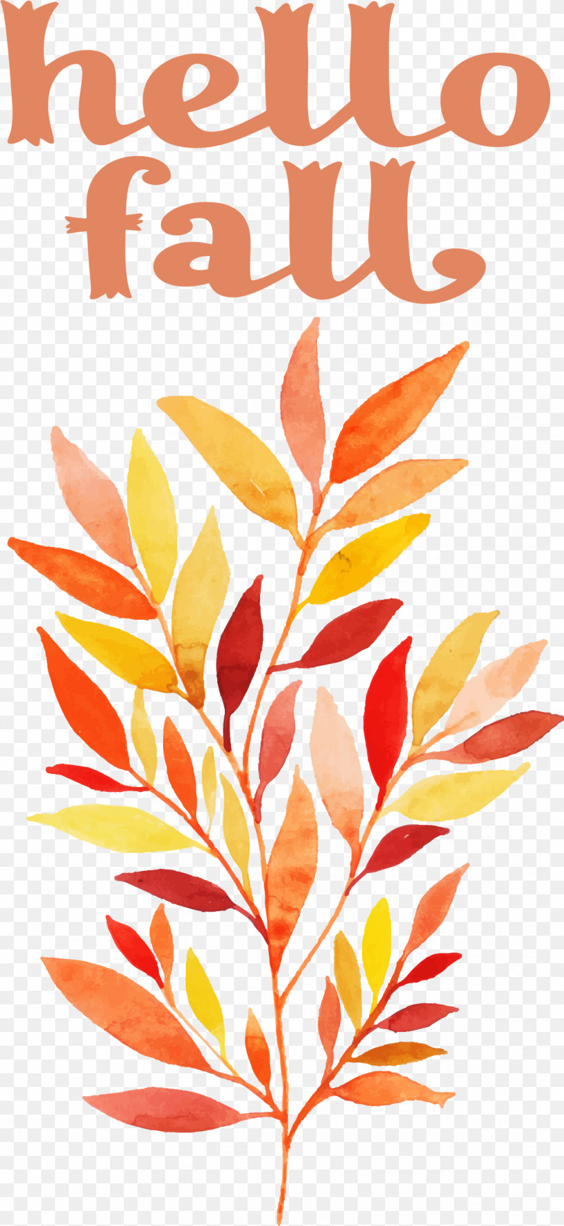 Hello Fall Fall Autumn, PNG, 1069x2324px, Hello Fall, Autumn, Drawing, Fall, Painting Download Free