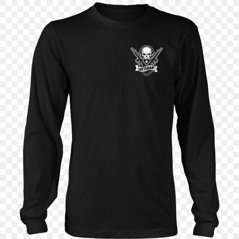 Long-sleeved T-shirt Hoodie, PNG, 1000x1000px, Tshirt, Active Shirt, Black, Brand, Cardigan Download Free
