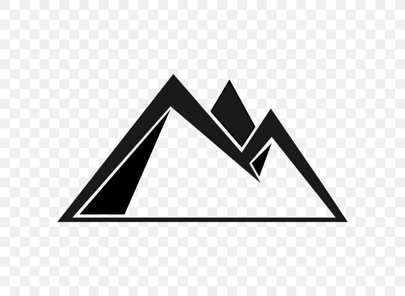Mountain Range Clip Art, PNG, 600x600px, Mountain, Area, Black, Black And White, Brand Download Free
