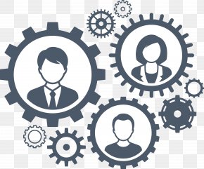 Teamwork Vector - Employee Engagement Human Resource Management Organization PNG