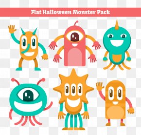 Cartoon Demon - Halloween Monsters Euclidean Vector PNG