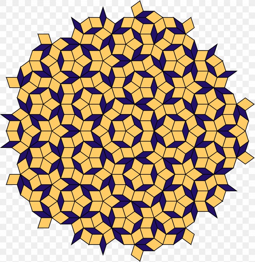 Penrose Tiling Aperiodic Tiling Tessellation Quasicrystal Geometry, PNG, 2334x2400px, Penrose Tiling, Aperiodic Tiling, Commodity, Fractal, Geometry Download Free