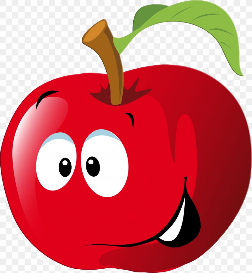 Apple Cartoon Smiley Clip Art, PNG, 2802x3034px, Apple, Cartoon, Drawing, Face, Food Download Free