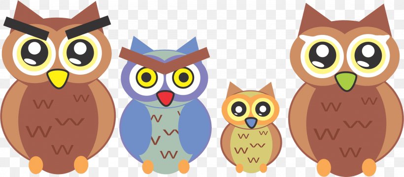 Owl Cartoon Bird Animaatio Beak, PNG, 2206x969px, Owl, Animaatio, Beak, Bird, Bird Of Prey Download Free