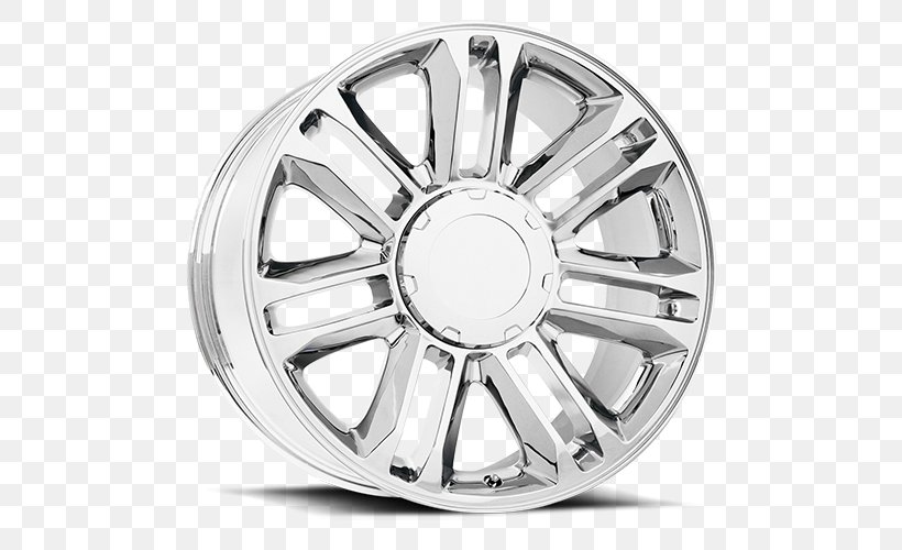 Alloy Wheel Rim Spoke Chrome Plating, PNG, 500x500px, Alloy Wheel, Alloy, Auto Part, Automotive Wheel System, Black And White Download Free