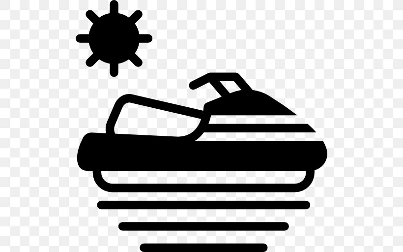 Personal Water Craft Watercraft Scooter Clip Art, PNG, 512x512px, Personal Water Craft, Aqua Scooter, Black And White, Craft, Monochrome Photography Download Free