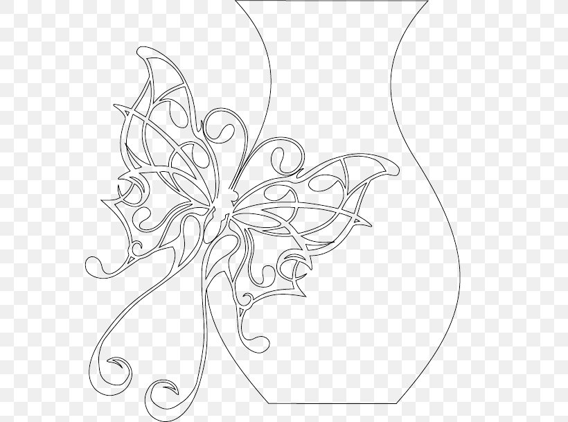 Brush-footed Butterflies Floral Design Drawing /m/02csf Clip Art, PNG, 581x609px, Brushfooted Butterflies, Artwork, Black, Black And White, Brush Footed Butterfly Download Free