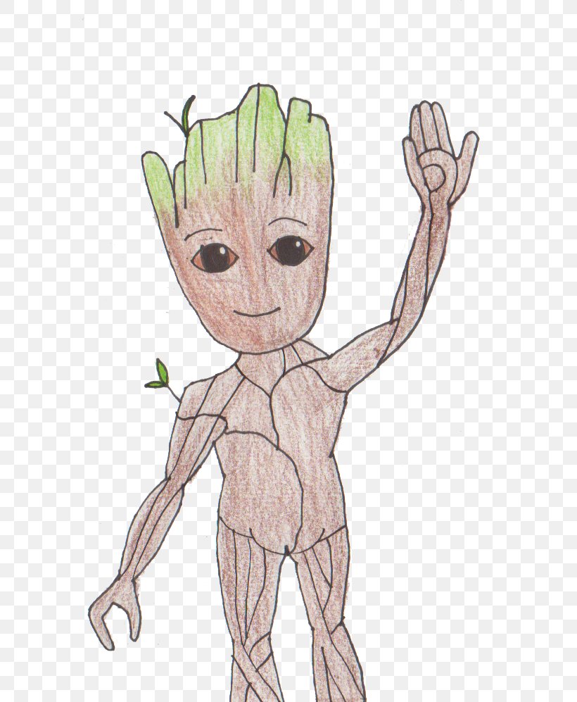 Baby Groot Rugrats Dr. Emmett Brown Drawing, PNG, 586x997px, Watercolor, Cartoon, Flower, Frame, Heart Download Free