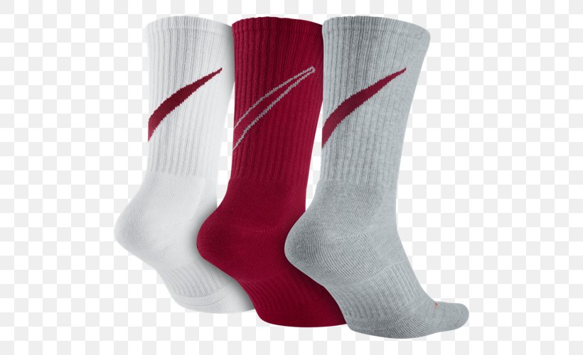 Crew Sock Nike Swoosh Dry Fit, PNG, 500x500px, Sock, Air Jordan, Clothing, Converse, Crew Sock Download Free