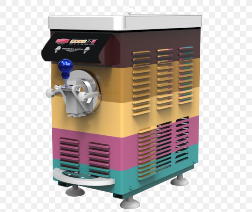 Ice Cream Makers Frozen Yogurt Machine, PNG, 750x689px, Ice Cream, Cream, Factory, Frozen Yogurt, Home Appliance Download Free