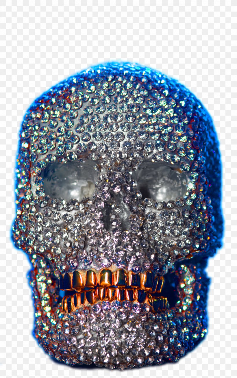 Skull Bronze Sculpture Cobalt Blue Casting, PNG, 1280x2043px, Skull, Artist, Bling Bling, Blue, Bone Download Free