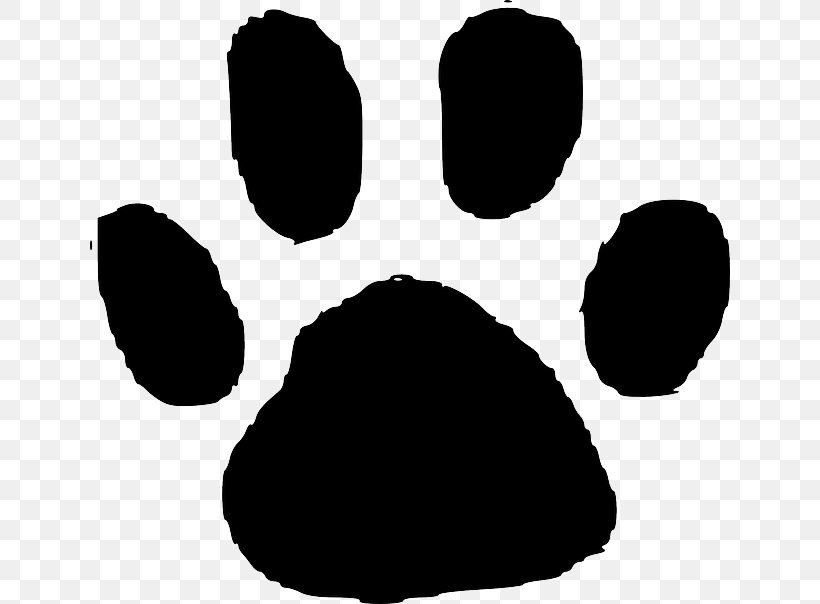 Tiger Dog Animal Track Footprint Clip Art, PNG, 640x604px, Tiger, Animal, Animal Track, Black, Black And White Download Free