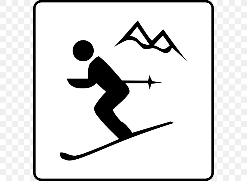 Alpine Skiing Clip Art, PNG, 600x600px, Skiing, Alpine Skiing, Area, Artwork, Black Download Free