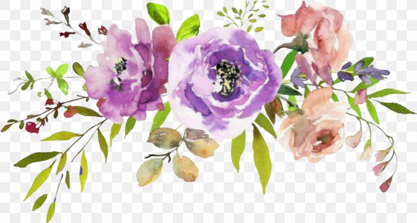 Floral Design Floral Bouquets Flower Clip Art Watercolor Painting, PNG, 912x490px, Watercolor, Cartoon, Flower, Frame, Heart Download Free