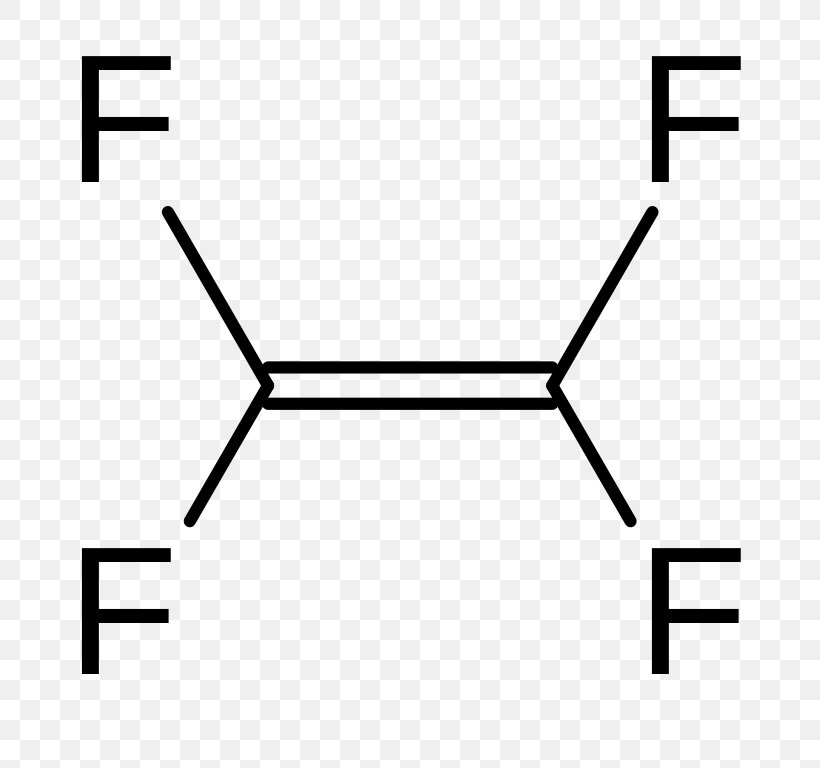 Polytetrafluoroethylene Fluorocarbon Chemistry Tetrachloroethylene, PNG, 762x768px, Tetrafluoroethylene, Alkene, Area, Black, Black And White Download Free