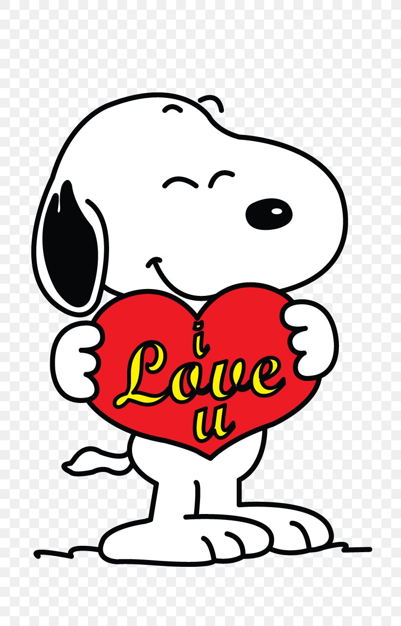 Snoopy Heart-Shaped Clip Snoopy & Woodstock