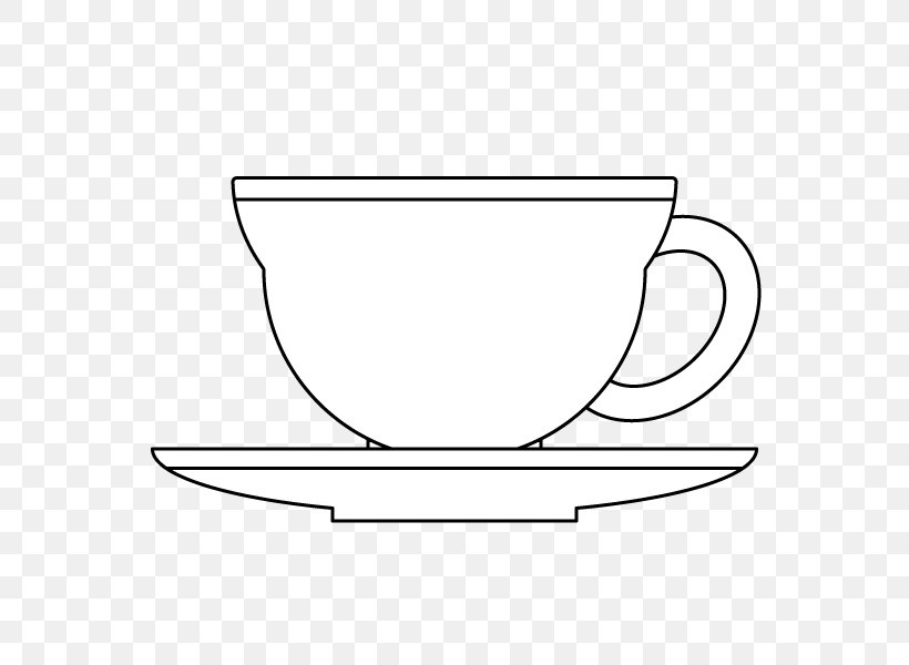 White Line Art Font, PNG, 600x600px, White, Area, Black And White, Cup, Drinkware Download Free