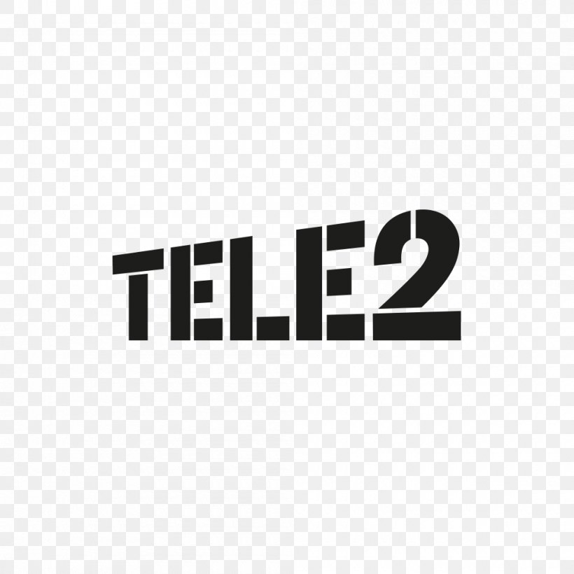 Product Design Brand Logo Tele2, PNG, 1000x1000px, Brand, Black And White, Logo, Text Download Free