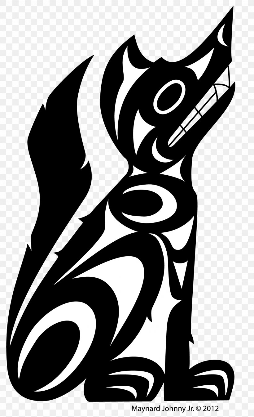 Gray Wolf Coast Salish Art Tsleil-Waututh First Nation Salish Wool Dog, PNG, 1500x2460px, Gray Wolf, Art, Black, Black And White, Coast Salish Download Free