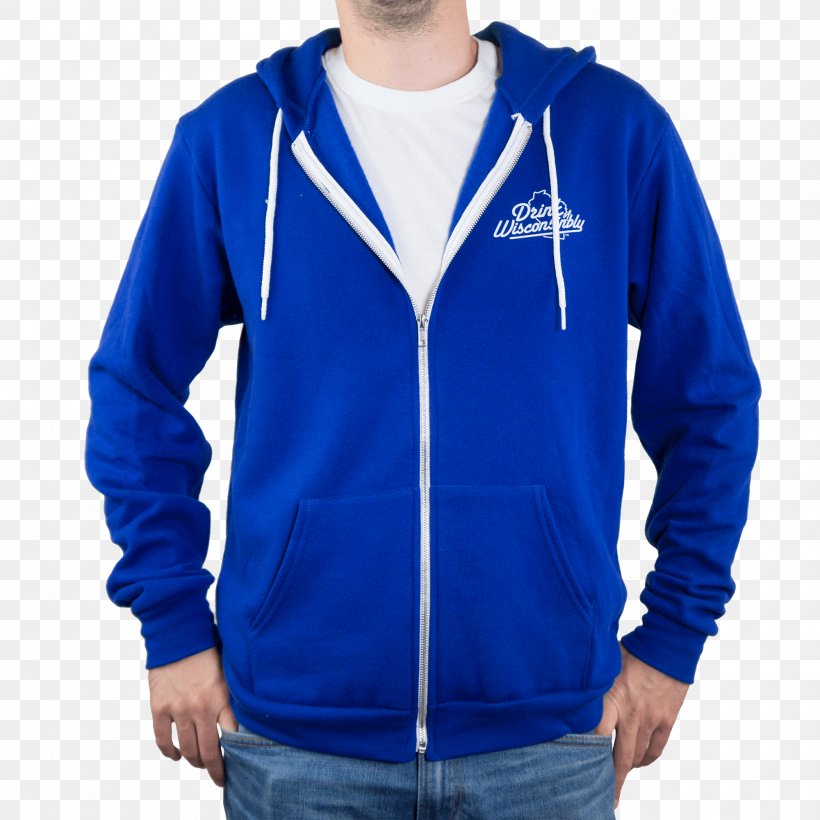 Hoodie Zipper T-shirt Jacket, PNG, 2000x2000px, Hoodie, Blue, Bluza, Clothing, Cobalt Blue Download Free