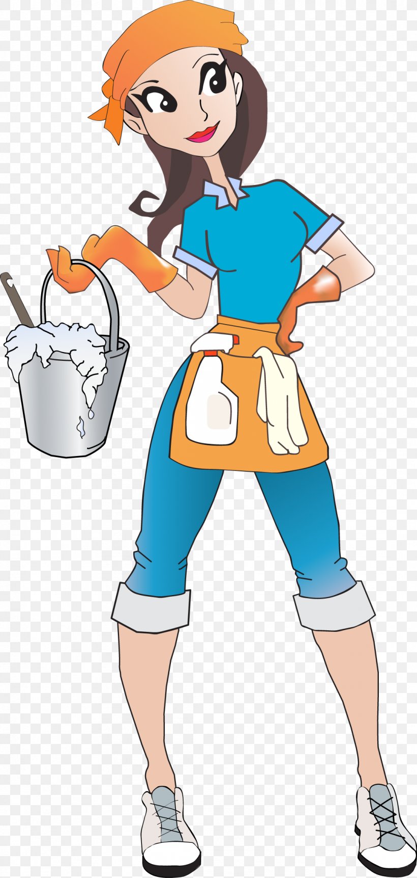 Maid Service Cleaner Cleaning Housekeeping, PNG, 1093x2297px, Watercolor, Cartoon, Flower, Frame, Heart Download Free