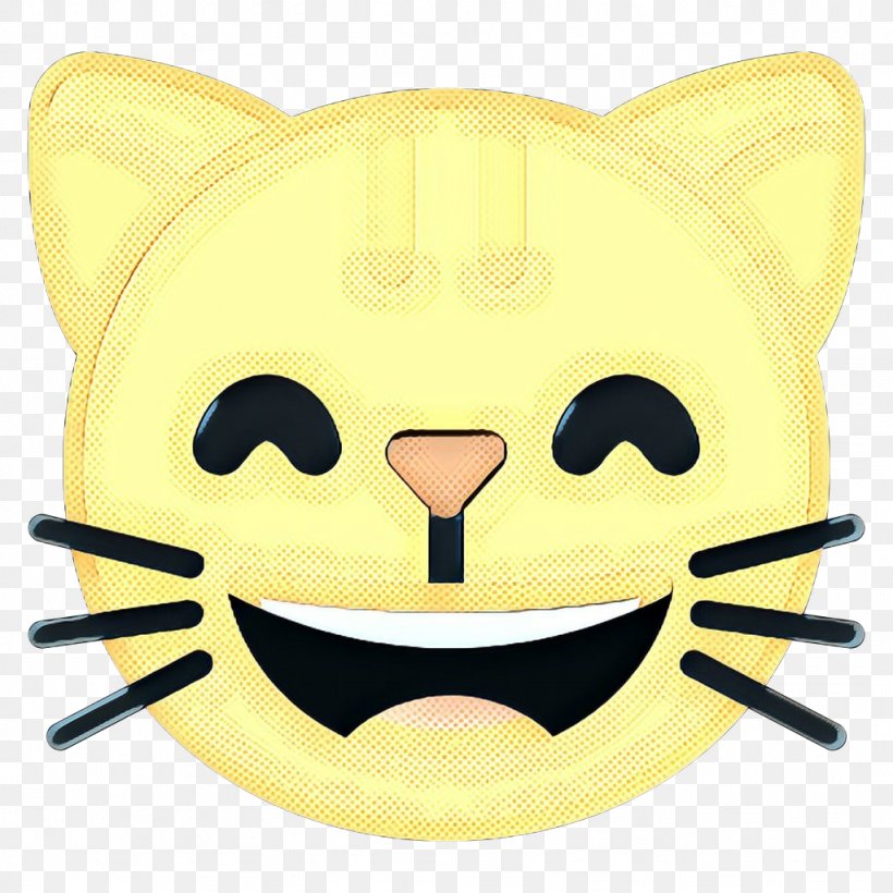 Smiley Face Background, PNG, 1024x1024px, Pop Art, Apple Color Emoji, Cartoon, Cat, Drawing Download Free