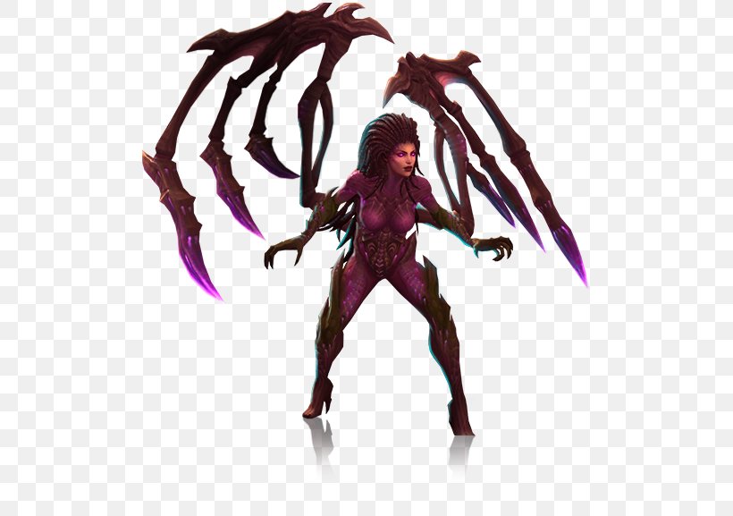 StarCraft II: Wings Of Liberty Heroes Of The Storm Sarah Kerrigan Blizzard Entertainment, PNG, 504x577px, Starcraft Ii Wings Of Liberty, Action Figure, Blizzard Entertainment, Costume Design, Demon Download Free