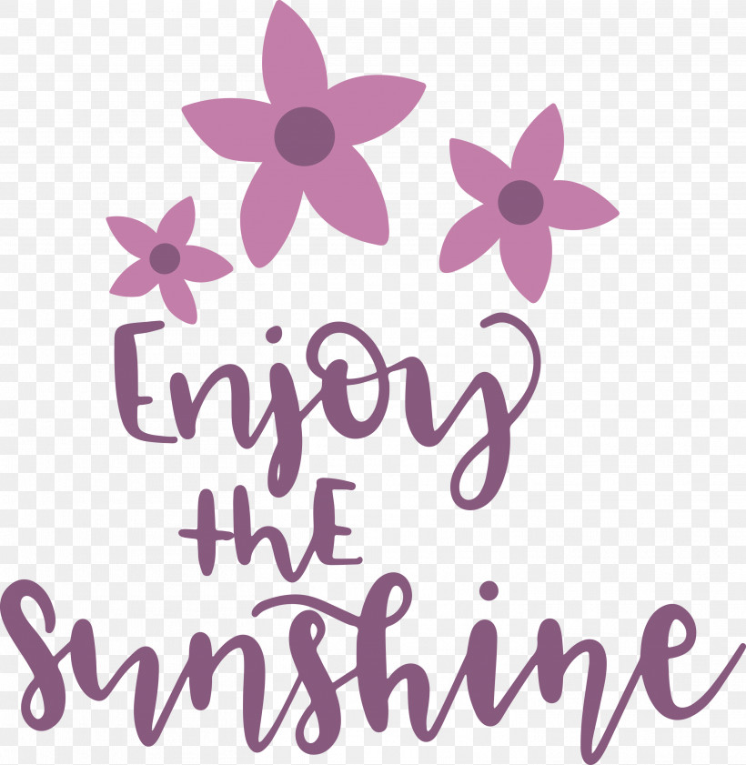 Sunshine Enjoy The Sunshine, PNG, 2924x3000px, Sunshine, Floral Design, Geometry, Happiness, Lavender Download Free