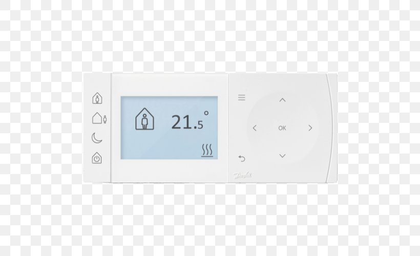 Thermostat Danfoss Wireless Radio Frequency, PNG, 500x500px, Thermostat, Danfoss, Electronics, Hardware, Multimedia Download Free