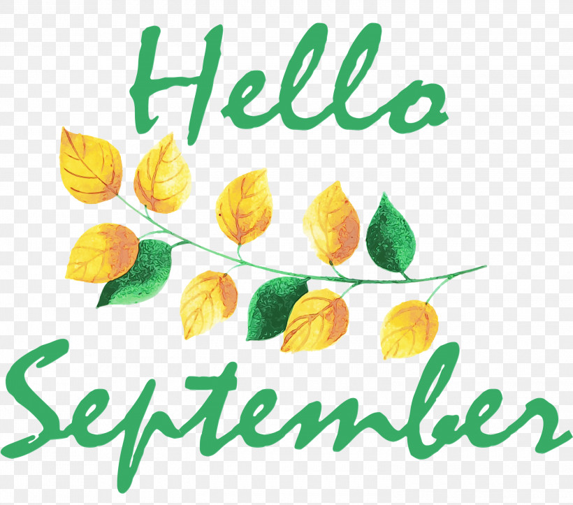 Fruit Petal Text Party, PNG, 3000x2646px, Hello September, Fruit, Paint, Party, Petal Download Free