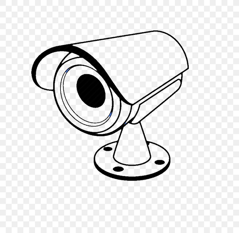 Wireless Security Camera Closed-circuit Television Drawing Surveillance, PNG, 800x800px, Wireless Security Camera, Area, Black And White, Camera, Closedcircuit Television Download Free