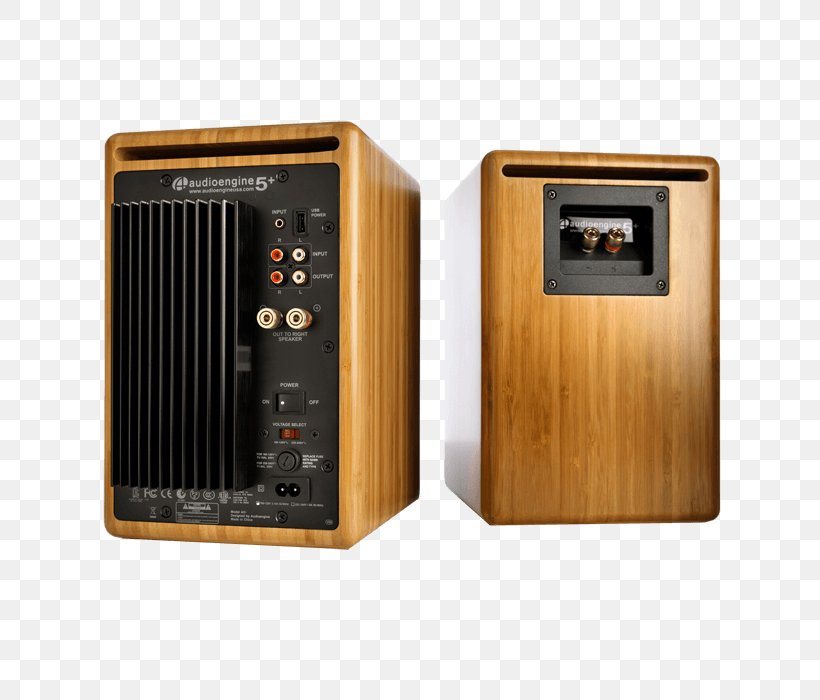 Audioengine A5+ Loudspeaker Powered Speakers, PNG, 700x700px, Loudspeaker, Audio, Audio Equipment, Audiophile, Bookshelf Speaker Download Free