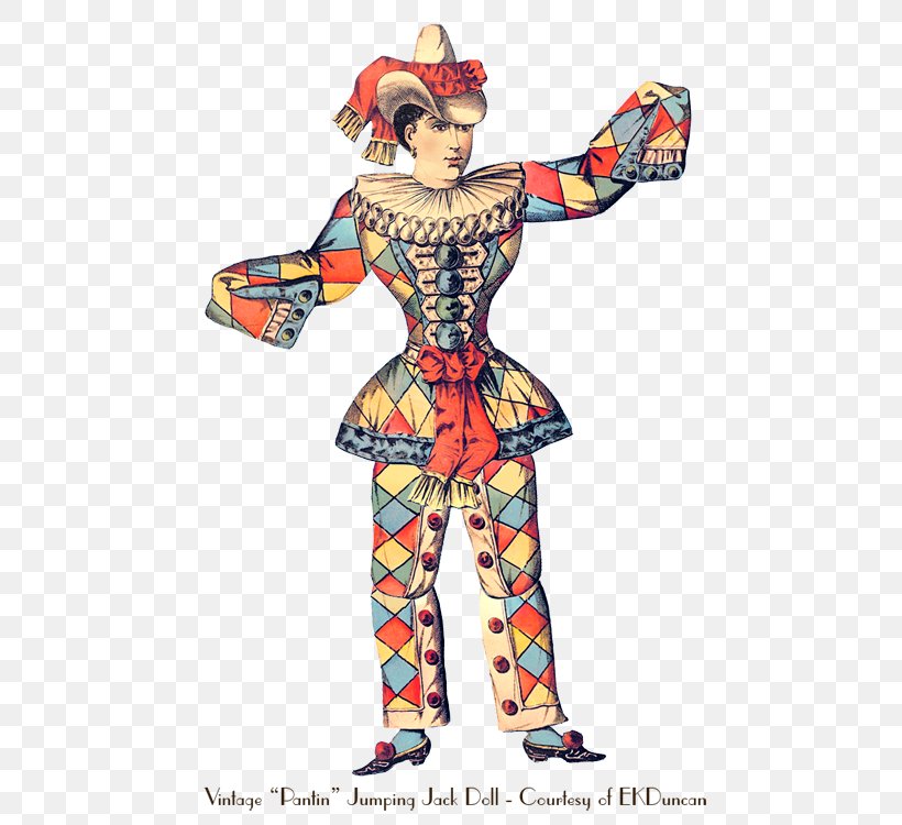 Clown Paper Harlequin Jumping Jack Doll, PNG, 474x750px, Clown, Art, Art Doll, Clothing, Costume Download Free
